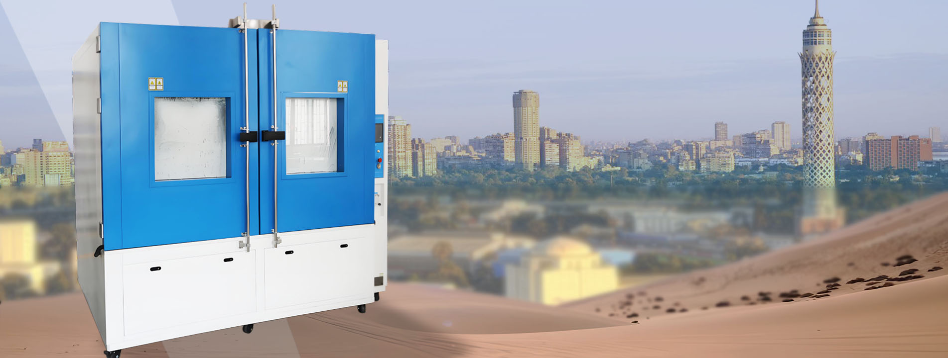 Large sand and dust test chamber